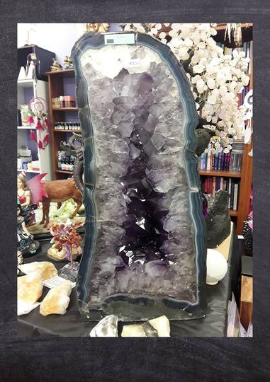 Amethyst with Calcite Geode 21.65 kgs image 0